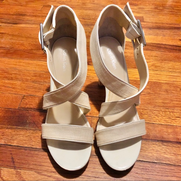 Calvin Klein Shoes - Calvin Klein Canvas Heels